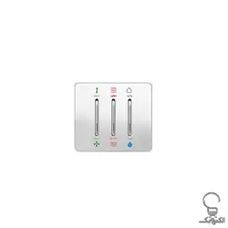 کلید و پریز آسیا مدل کریستال سفید زه دار