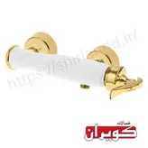 شیرآلات کویران آذر/ست راین 4 عددی/سفید طلایی