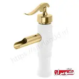 شیرآلات کویران آذر/ست راین 4 عددی/سفید طلایی