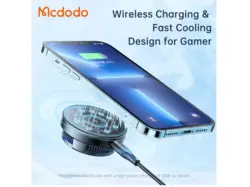 شارژر وایرلس و فن خنک کننده مگنتی مک دودو Magnetic Radiator Wireless Gaming Charger CH-2120