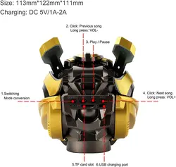مینی اسپیکر ترانسفورماتور Bumblebee
