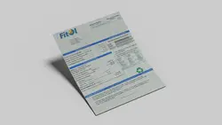 فایل لایه باز قبض گاز Fitol سوئد