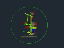 جزئیات اتوکدی مقطع دیوار خارجی