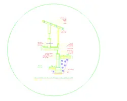 جزئیات اتوکدی مقطع دیوار خارجی