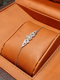 دستبند نقره زنانه -کد Sb836 - فیروزه سیلور