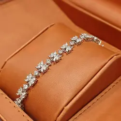 دستبند نقره زنانه -کد Sb40 - فیروزه سیلور