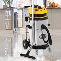 جارو برقی صنعتی سه موتوره کارواشی (با کالسکه فلزی)