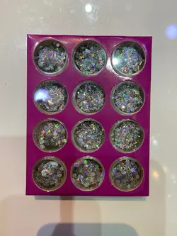 پولک طرح تیتانیوم ناخن novo (دونه ای)