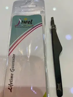 موچین ابرو انبری تفنگی مشکی جول jewel کد GT_246