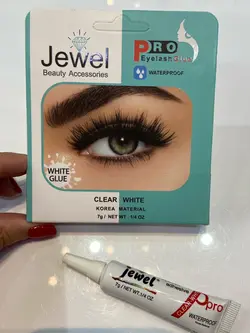 چسب مژه 7 گرمی سفید مدل GE-1504w جول