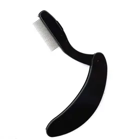 شانه فلزی لیفت مژه و ابرو تاشو چاقویی