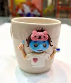 ماگ دست ساز مجسمه سازی شده با خمیر فیمو ناخن کار