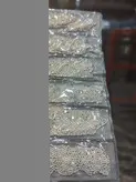 دیزاین ناخن خاویار 6 قسمتی نقره ای مچا Meicha