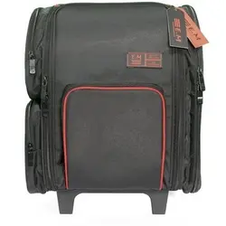 کیف ابزار کاشت ناخن برزنتی چرخ دار E.M کد 212 (نیم هلالی 3 کشو)