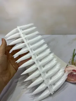 پالت آلبوم ردیفی ژورنالی ناخن شیری نوک تیز 240 عددی