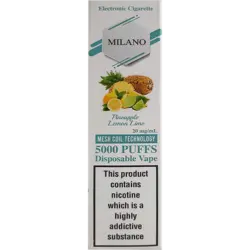 پاد یک بار مصرف میلانو آناناس لیمو 5000 پاف milano pineapple lemon lime
