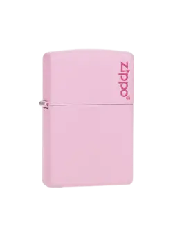 فندک زیپو اورجینال مدل صورتی مات original zippo lighter pink matte with zippo logo