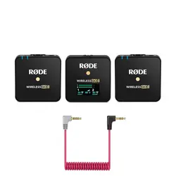ست میکروفن بی سیم رود مدل Rode Wireless Go II همراه با کابل اتصال موبایل 3.5mm Rode SC7