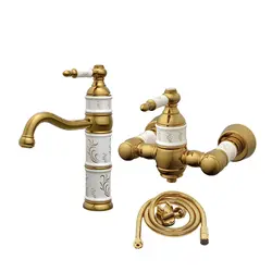 ست شیرآلات کسری مدل توکیو  مشکی طلایی مجموعه 3 عددی