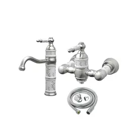 ست شیرآلات کسری مدل توکیو  سفید کروم  مجموعه سه عددی