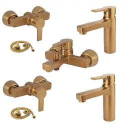 ست شیرآلات کسری مدل امگا  مجموعه 7 عددی طلامات