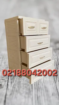 فایل(دراور) کشویی پلاستیکی 4 طبقه بزرگ724