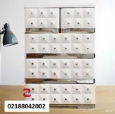 فایل(دراور) کشویی پلاستیکی 4 طبقه بزرگ 734