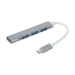 هاب USB-C چهار پورت مدل C-809 - اهواز دیجیتال | فروشگاه تخصصی کامپیوتر - لپ تاپ و لوازم جانبی