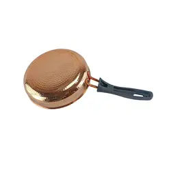 ماهیتابه مسی دسته دار ساده 18سانتی | فروشگاه چاقوی مرادی