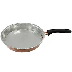 ماهیتابه مسی چکشی دسته دار قطر 21 سانتی | فروشگاه چاقوی مرادی