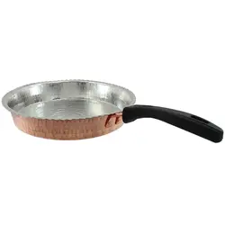 ماهیتابه مسی چکشی دسته دار قطر 21 سانتی | فروشگاه چاقوی مرادی