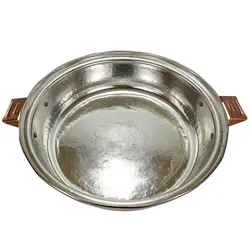 ماهیتابه مسی چکشی درب دار 10 نفره | فروشگاه چاقوی مرادی