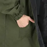 بارانی زنانه بارانی دخترانه دورو جنس میکرو رنگ سبز (ارسال رایگان)