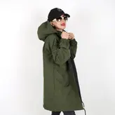 بارانی زنانه بارانی دخترانه دورو جنس میکرو رنگ سبز (ارسال رایگان)