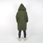 بارانی زنانه بارانی دخترانه دورو جنس میکرو رنگ سبز (ارسال رایگان)