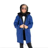 بارونی دو رو جنس میکرو رنگ آبی(ارسال رایگان)