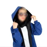 بارونی دو رو جنس میکرو رنگ آبی(ارسال رایگان)