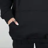 ست هودی و شلوار مدل جیب دار رنگ مشکی(ارسال رایگان)