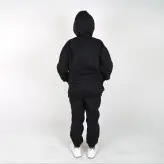 ست هودی و شلوار مدل جیب دار رنگ مشکی(ارسال رایگان)