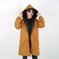 بارانی زنانه بارانی دخترانه دورو جنس میکرو رنگ قهوه ای (ارسال رایگان)