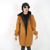 بارانی زنانه بارانی دخترانه دورو جنس میکرو رنگ قهوه ای (ارسال رایگان)