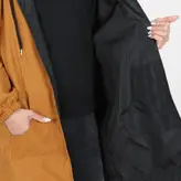 بارانی زنانه بارانی دخترانه دورو جنس میکرو رنگ قهوه ای (ارسال رایگان)