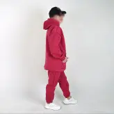 ست هودی و شلوار مدل جیب دار رنگ سرخابی(ارسال رایگان)