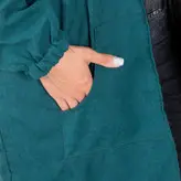 بارونی دورو جنس میکرو رنگ سبز(ارسال رایگان)