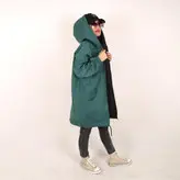 بارانی زنانه بارانی دخترانه دورو جنس میکرو رنگ یشمی (ارسال رایگان)