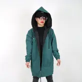 بارانی زنانه بارانی دخترانه دورو جنس میکرو رنگ یشمی (ارسال رایگان)