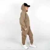 ست هودی و شلوار مدل کراپ رنگ قهوه ای(ارسال رایگان)