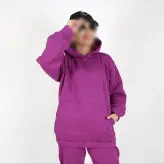 ست هودی و شلوار مدل جیب دار رنگ بنفش(ارسال رایگان)