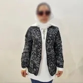 مانتو کتی گیلدخت جنس تافته رنگ مشکی مدل درتا(ارسال رایگان)