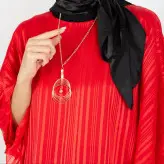 شومیز خفاشی جنس حریر رنگ قرمز(ارسال رایگان)